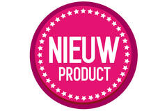 STICKERS 'NIEUW PRODUCT' 28mm 500st/rol